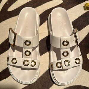 Alexander McQueen 🔥Sale🔥white hybrid slide sandals made in Italy 🇮🇹